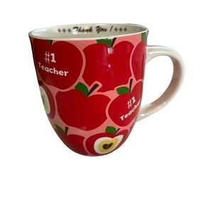 #1 Teacher Mug - 28 oz (Thank You) -coffee , Tea , Hot Cocoa Extra Large Size